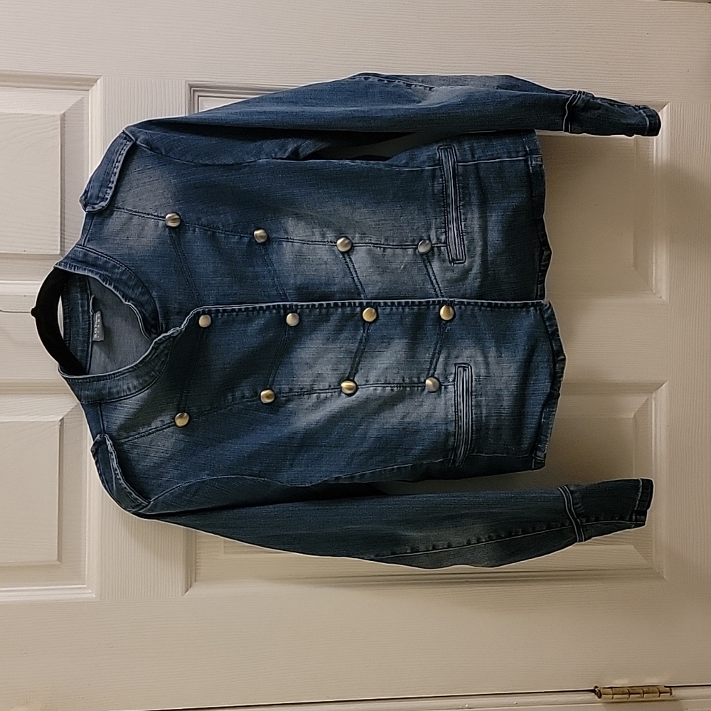 New York & Company Vintage Inspired Denim Jacket Size Medium, Good Condition